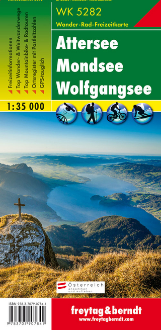 WK 5282 Attersee - Mondsee - Wolfgangsee, Wanderkarte 1:35.000