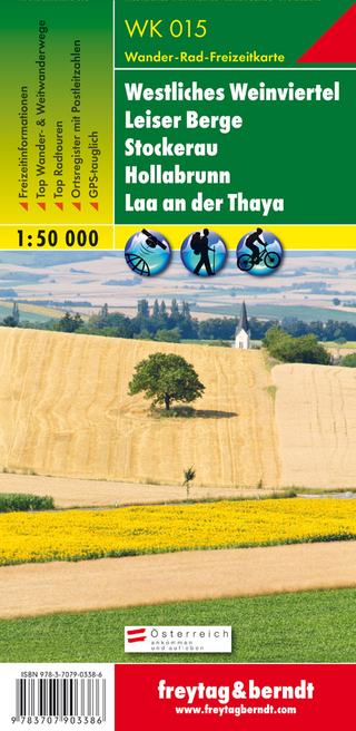 WK 015 Westliches Weinviertel - Leiser Berge - Stockerau - Hollabrunn - Laa an der Thaya, Wanderkarte 1:50.000