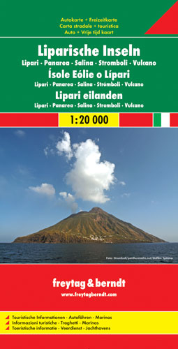 Liparische Inseln - Lipari - Panarea - Salina - Stromboli - Vulcano - Italien S&uuml;d, 1:20.000 - 
