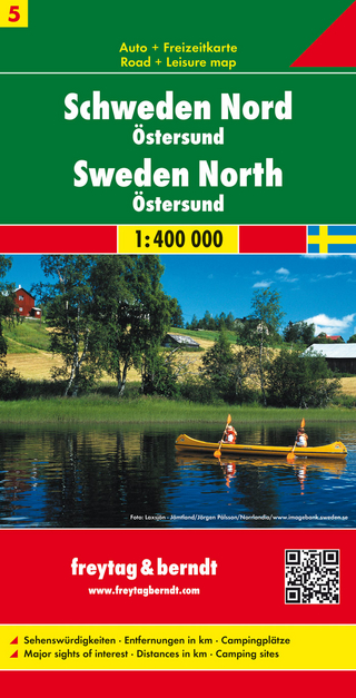Schweden Nord - Östersund, Autokarte 1:400.000