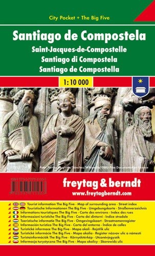 Santiago de Compostela, Stadtplan 1:10.000, City Pocket + The Big Five - 