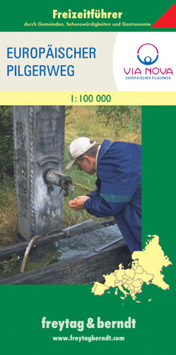 Via Nova Europ&auml;ischer Pilgerweg Freizeitkarte