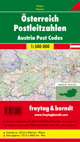 &Ouml;sterreich Postleitzahlen, Markiertafel