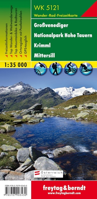 WK 5121 Großvenediger - Nationalpark Hohe Tauern - Krimml - Mittersill, Wanderkarte 1:35.000