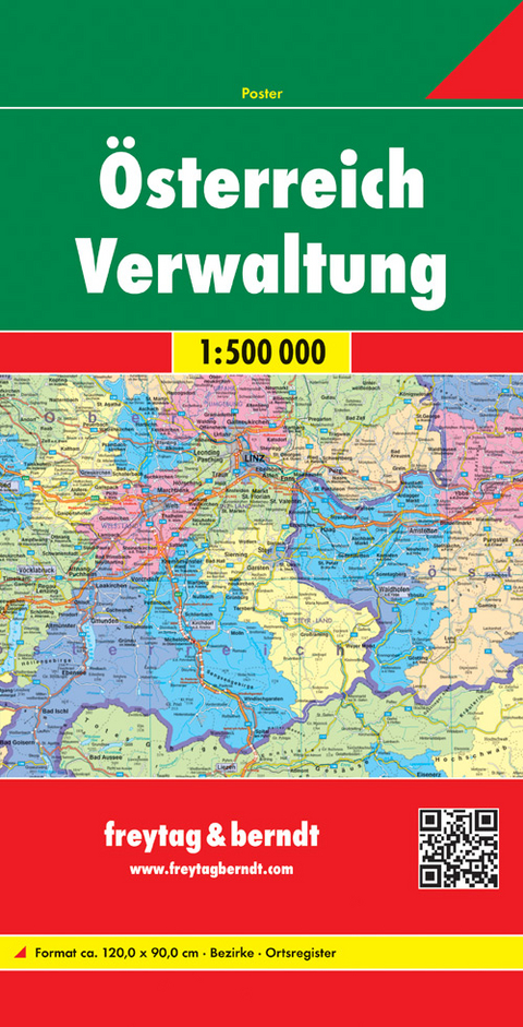 &Ouml;sterreich Verwaltungskarte