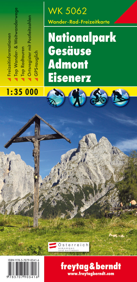 WK 5062 Nationalpark Ges&auml;use - Admont - Eisenerz, Wanderkarte 1:35.000 - 