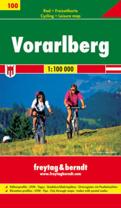 Vorarlberg, Radkarte 1:100.000 - 