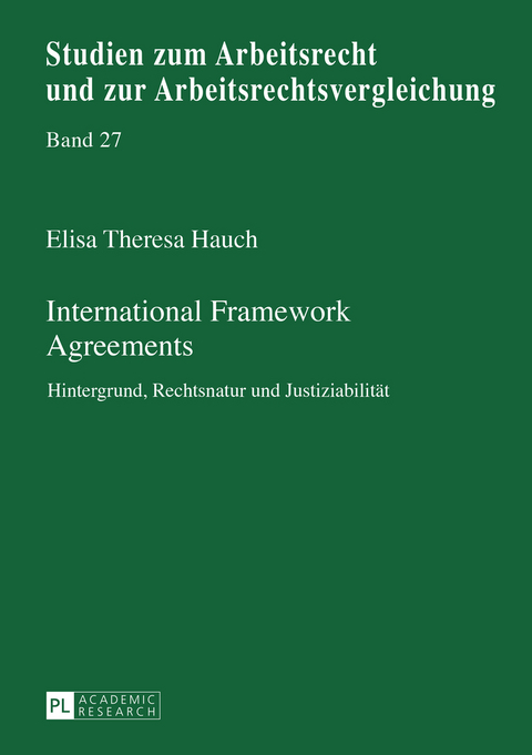 International Framework Agreements - Elisa Theresa Hauch