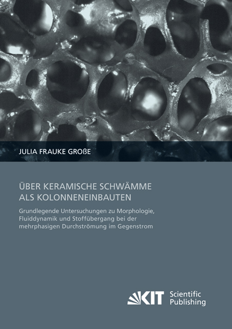 &Uuml;ber keramische Schw&auml;mme als Kolonneneinbauten : Grundlegende Untersuchungen zu Morphologie, Fluiddynamik und Stoff&uuml;bergang bei der mehrphasigen Durchstr&ouml;mung im Gegenstrom - Julia Gro&szlig;e