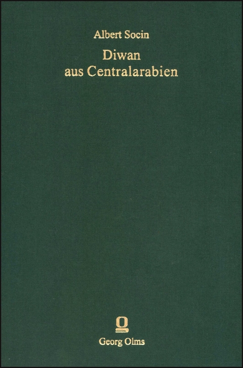Diwan aus Centralarabien - Albert Socin