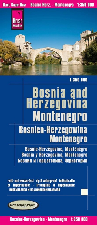 Reise Know-How Landkarte Bosnien-Herzegowina, Montenegro / Bosnia and Herzegovina, Montenegro (1:350.000)