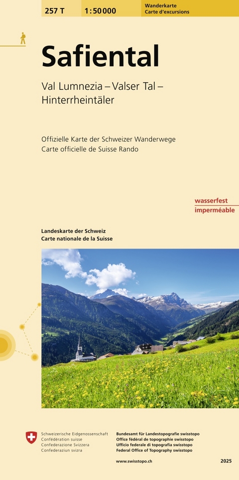 257T Safiental Wanderkarte