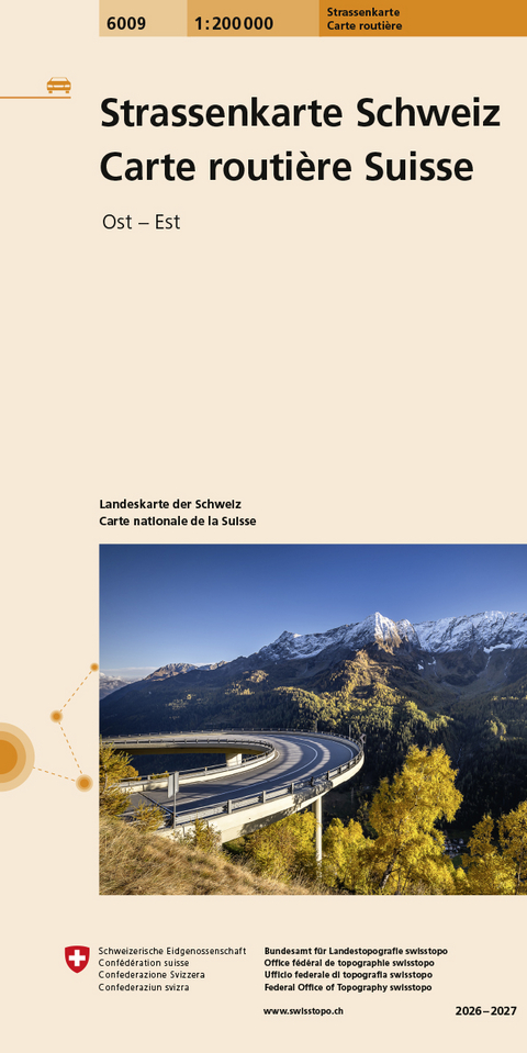 6009 Strassenkarte Schweiz 1:200 000