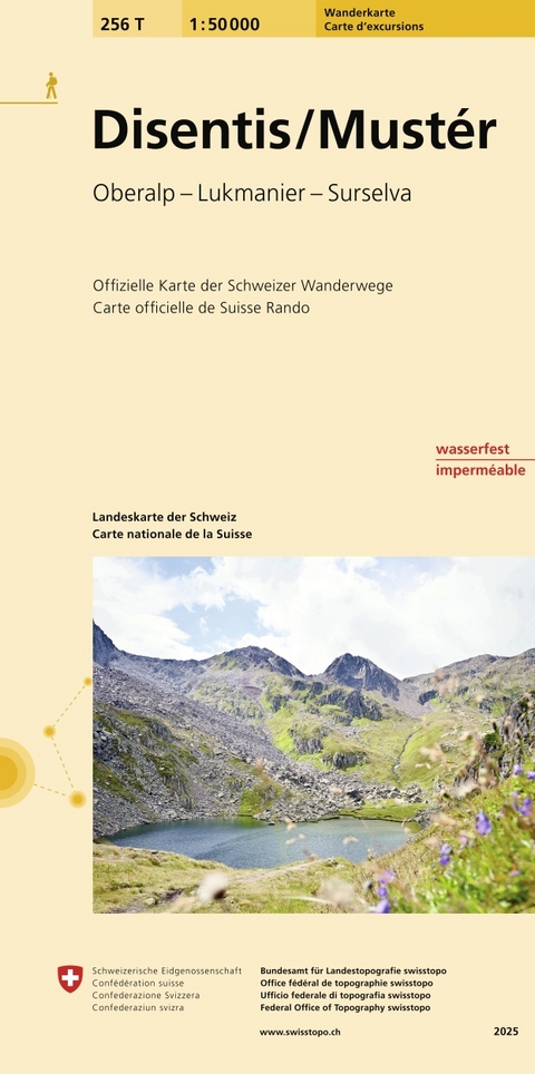 256T Disentis / Mustér Wanderkarte