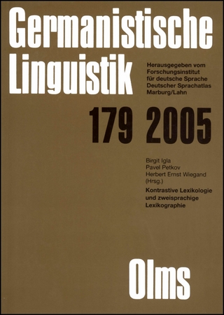 Germanistische Linguistik / Kontrastive Lexikologie und Zweisprachige Lexikographie