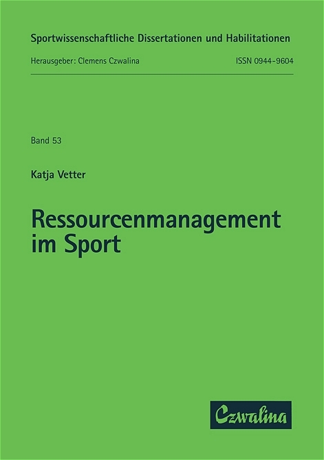 Ressourcenmanagement im Sport - Katja Vetter