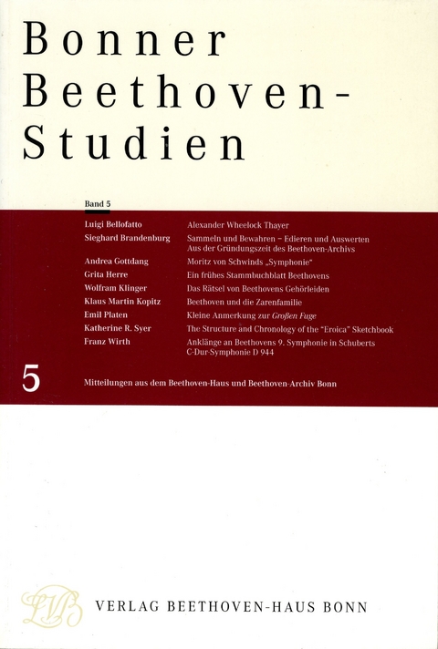 Bonner Beethoven-Studien - 