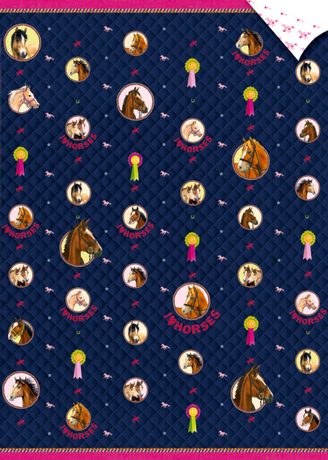 Geschenkpapier-Bogen - Pferdefreunde