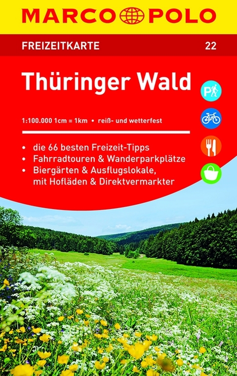 MARCO POLO Freizeitkarte Th&uuml;ringer Wald