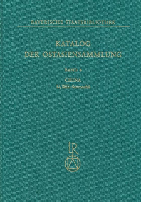 Katalog der Ostasiensammlung