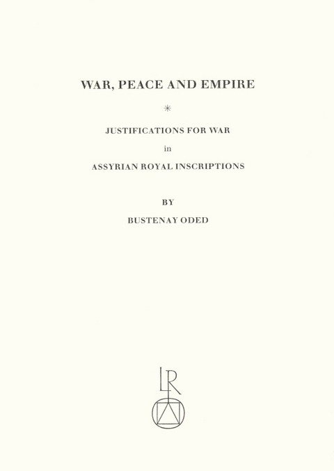 War, Peace and Empire - Bustenay Oded