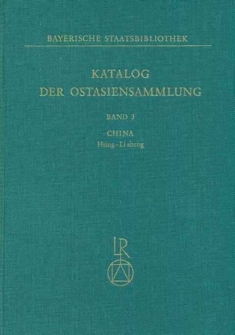 Katalog der Ostasiensammlung