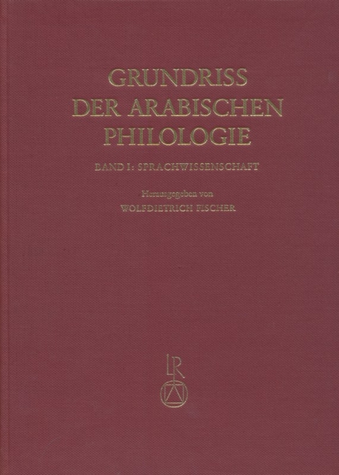 Grundri&szlig; der arabischen Philologie - 