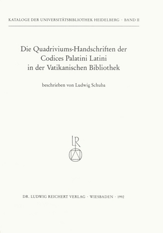 Die Quadriviums-Handschriften der Codices Palatini Latini in der Vatikanischen Bibliothek