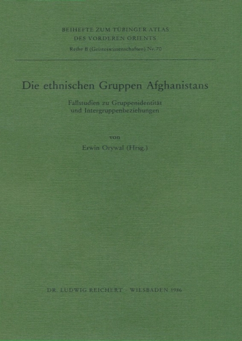 Die ethnischen Gruppen Afghanistans - 