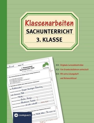 Klassenarbeiten Sachunterricht 3. Klasse - Angelika Dissen