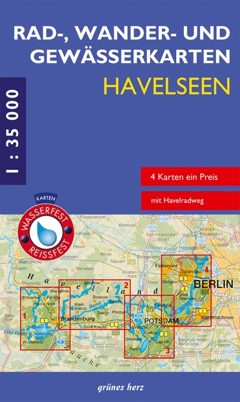 Rad-, Wander- und Gew&auml;sserkarten-Set: Havelseen