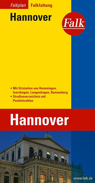 Falk Stadtplan Falkfaltung Hannover 1:20.000