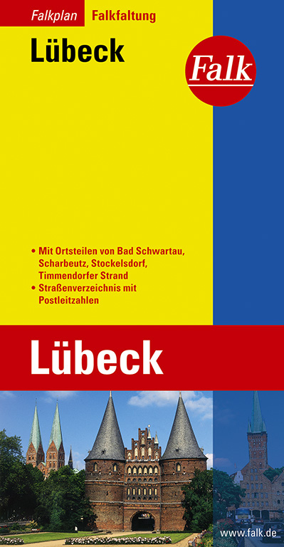Falk Stadtplan Falkfaltung L&uuml;beck 1:23.000