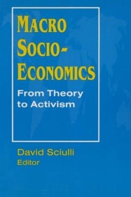 Macro Socio-economics: From Theory to Activism - David Sciulli