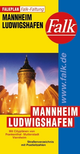 Falk Falkplan Falkfaltung Mannheim/Ludwigshafen 1:25 000