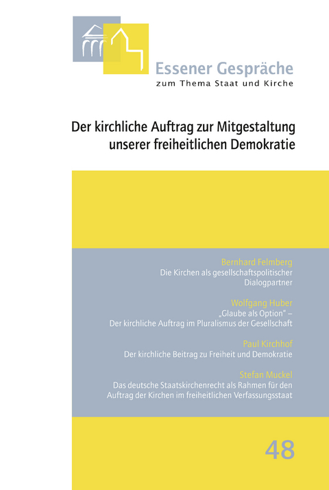 Essener Gespr&auml;che zum Thema Staat und Kirche, Band 48 - 