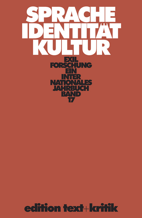 Sprache - Identit&auml;t - Kultur - 