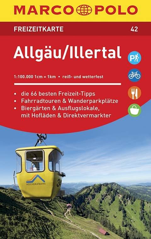 MARCO POLO Freizeitkarte Allg&auml;u, Illertal