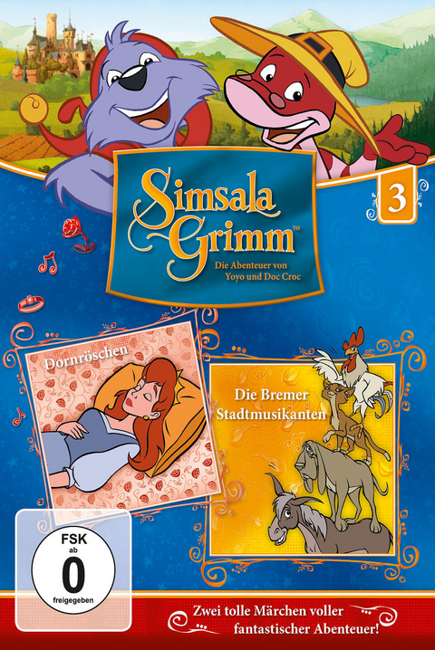 SimsalaGrimm - Dornr&ouml;schen / Die Bremer Stadtmusikanten, 1 DVD