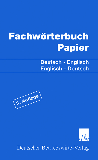 Fachw&ouml;rterbuch Papier - 