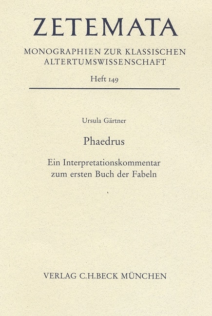 Zetemata / Phaedrus - Ursula G&auml;rtner
