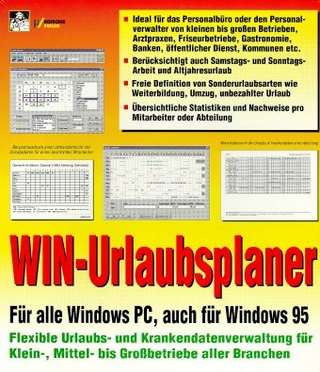 WIN-Urlaubsplaner, 3 Disketten (3 1/2 Zoll)