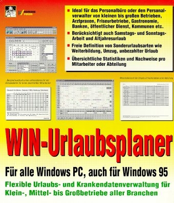 WIN-Urlaubsplaner, 3 Disketten (3 1/2 Zoll)