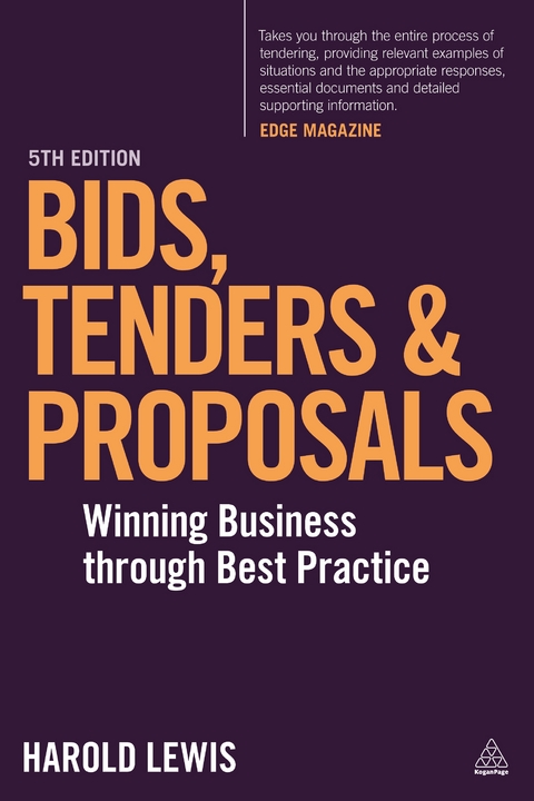 Bids, Tenders and Proposals - Harold Lewis