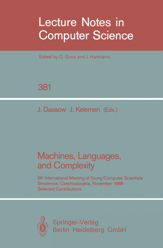Machines, Languages, and Complexity