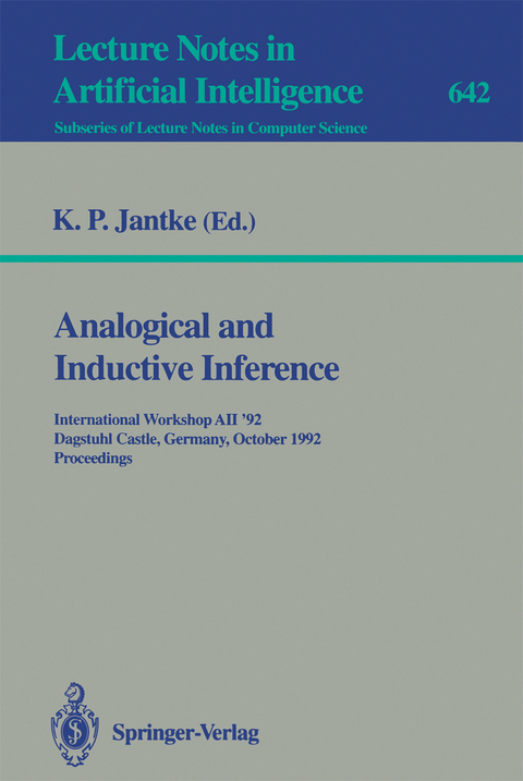 Analogical and Inductive Inference - 