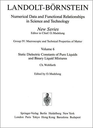 Static Dielectric Constants of Pure Liquids and Binary Liquid Mixtures / Statische Dielektrizitätskonstanten reiner Flüssigkeiten und binärer flüssiger Mischungen
