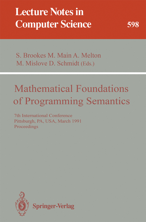Mathematical Foundations of Programming Semantics - 