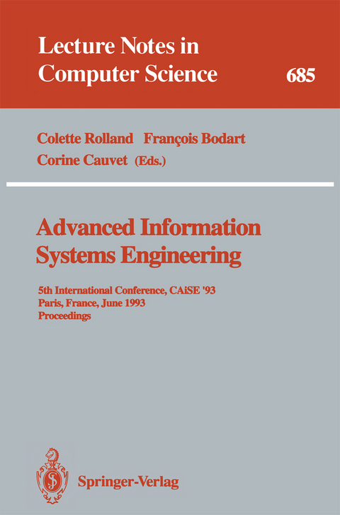 Advanced Information Systems Engineering - 