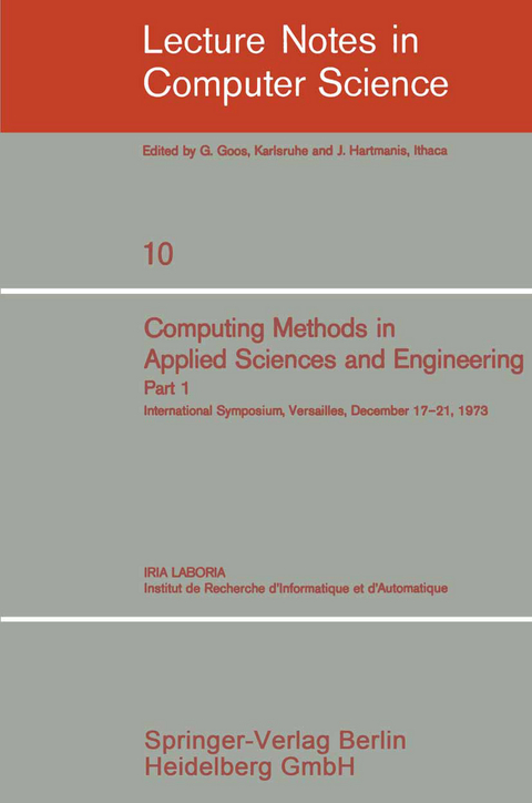Computing Methods in Applied Sciences and Engineering - 
